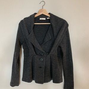 Anthro Sleeping on Snow Thick Sweater Cardigan